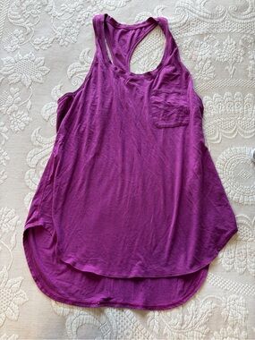 Lululemon Women's Racerback Pocket Tank Top Purple ?medium? Casual athletic GUc